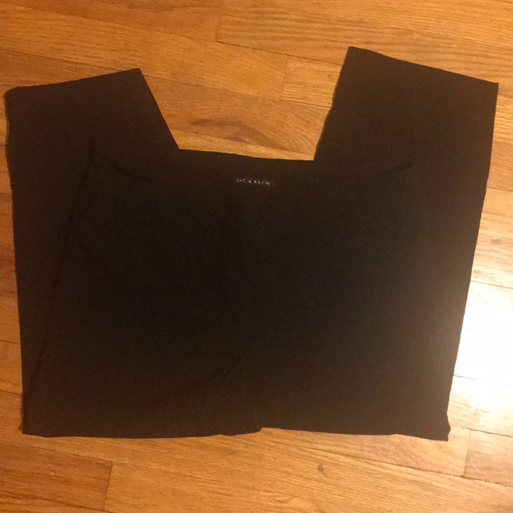 Zac & Rachel Black Capri pants stretchy 10